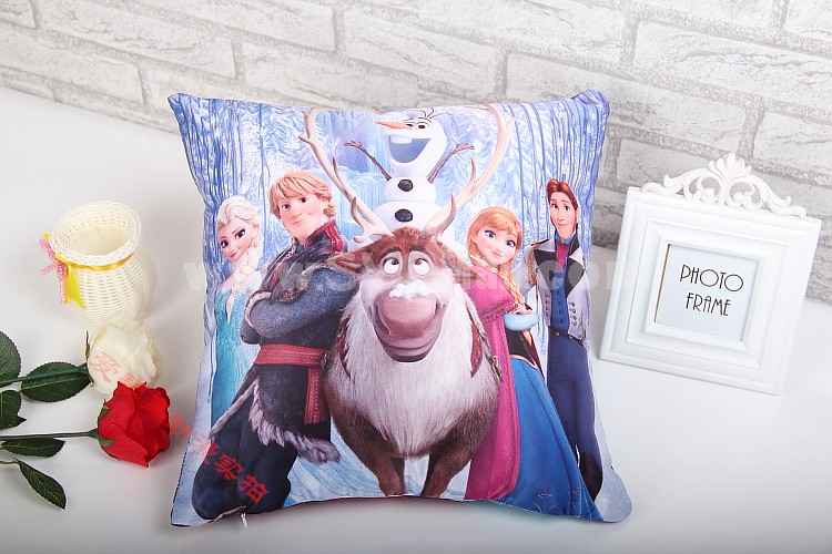 Frozen Princess Cartoon Duplex Printing Pillow with Pillow Inner 7704