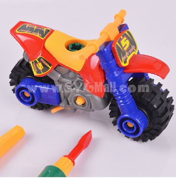 Assembly Toy Motorcycle Children's Blocks Educational Toy