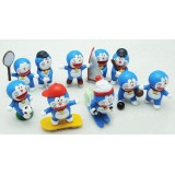 Wholesale - Sports Doraemon Figures Toys 10pcs/Lot 5cm/2.0inch 