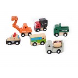 Wholesale - Wood Block Cars Car Models 6pcs/Lot