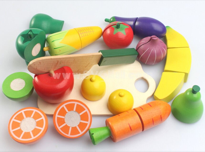 Wood Fruit Cutting Toy Kitchen Toy