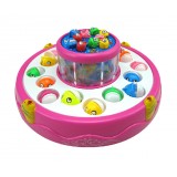 Wholesale - Electronic Double-layer Rotating Fishing Toy Set -- Round Disk