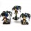 Black Hair Hatsune Miku Figure Toys with Standing Board 3pcs/Lot 10cm/3.9inch
