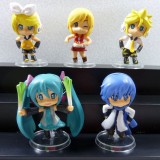 Wholesale - Hatsune Miku Figure Toys with Standing Board 5pcs/Lot 6cm/2.4inch