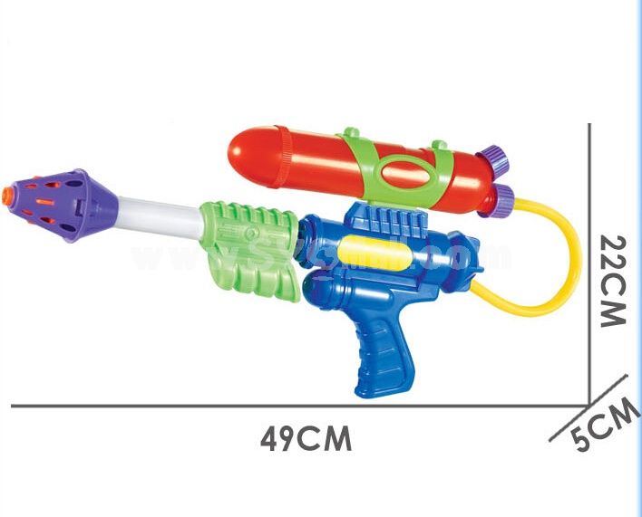 Plastic Water Gun Hand Pull Water Pistol Water Blaster 663