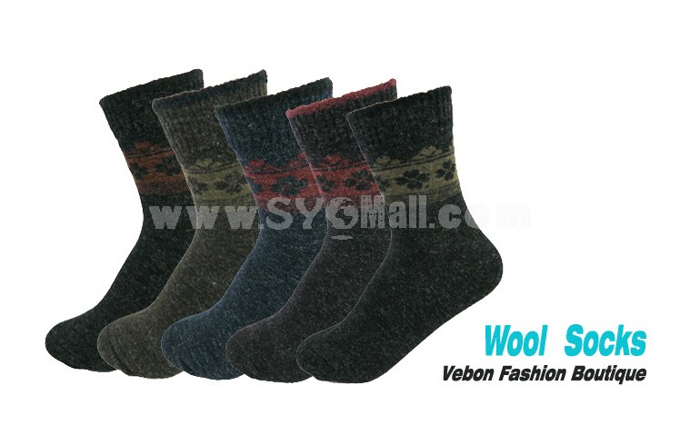 Woman Winter Thick Wool Socks 5 Pairs/Lot