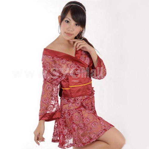 Lady Sexy Lingerie Nightwear Kimono Cosplay M002