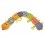 Lamaze Musical Inchworm Baby Rattle Toys Soft Mmusical Plush Toys Green Feet