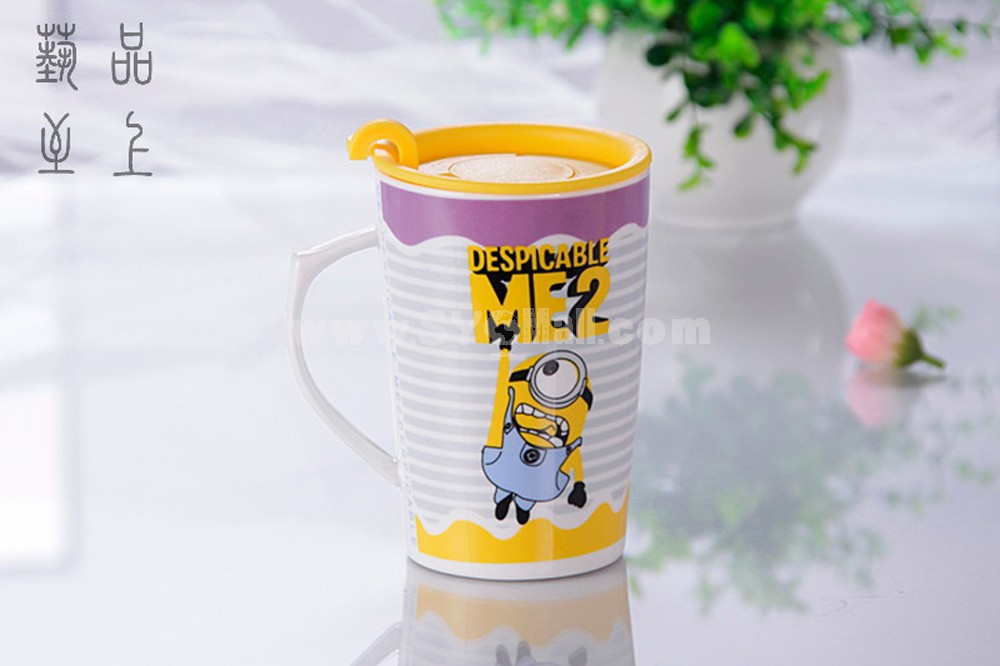 The Minions Despicable Me 2 Ceramic Cup Mug with Cover
