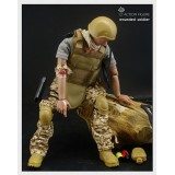 Wholesale - 1:6 Soldier Model Military Model Figure Toy Wounded Soldier 12"