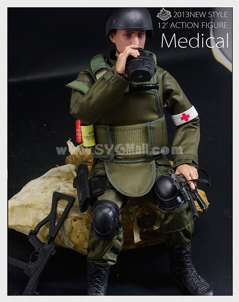 1:6 Soldier Model Military Model Figure Toy Medical Solider 12"