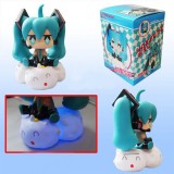 Wholesale - Hatsune Miku Figures Toy Piggy Bank with Light Effect 17cm/6.7"