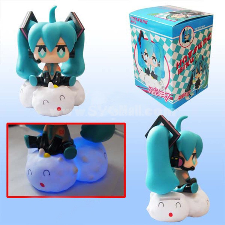 Hatsune Miku Figures Toy Piggy Bank with Light Effect 17cm/6.7"