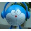 Music Doraemon Figure Toys Piggy Bank 15cm/5.9" -- Smiling