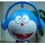 Music Doraemon Figure Toys Piggy Bank 15cm/5.9" -- Big Mouth