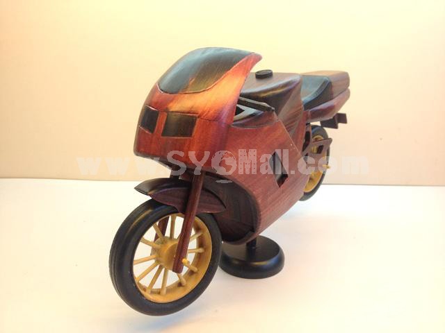 Handmade Wooden Decorative Home Accessory Vintage Motorcycle Classic Motorcycle Model 1001
