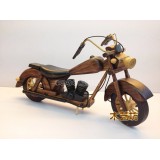 Wholesale - Handmade Wooden Decorative Home Accessory Vintage Motorcycle Classic Motorcycle Model 1004