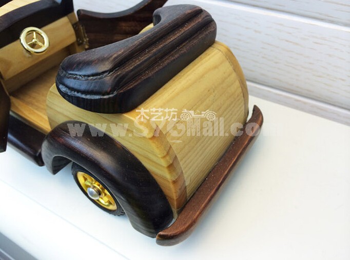 Handmade Wooden Decorative Home Accessory Roadster Vintage Car Classic Car Model 2010