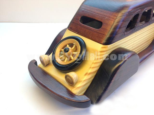 Handmade Wooden Decorative Home Accessory Vintage Car Classic Car Model 2014