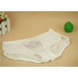Wholesale - Lady Middle Waist Bodyfit Dots Print Emboidery Underwear(851K)