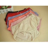 Wholesale - Lady Cotton Solid Color Emboidery Underwear (3360K)