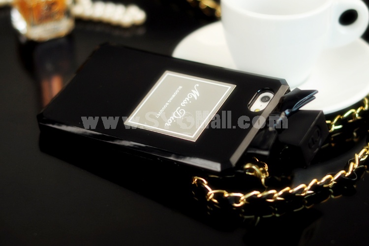 MD Perfume Bottle Design Cellphone Case with Chain Protective Cover for iPhone4/4s