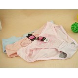 Wholesale - Lady Cotton Solid Color Emboidery Underwear (3810K)