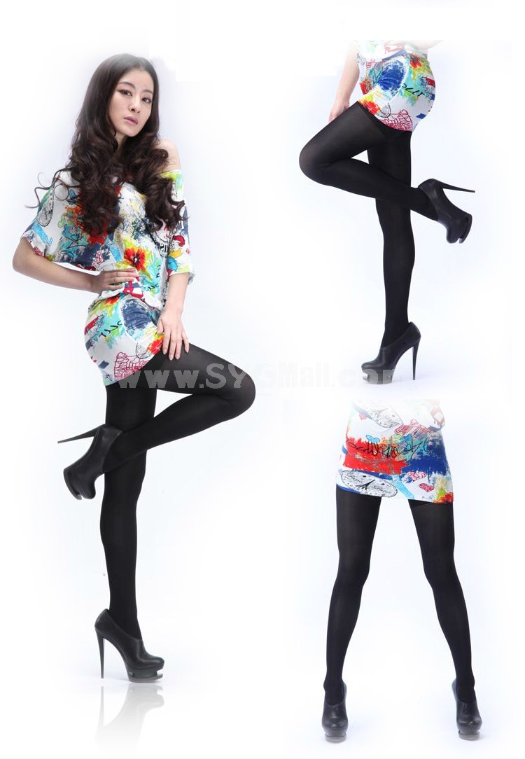 YTing Solid Color Velvet Pantyhose Stockings