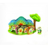 Wholesale - DIY Wooden 3D Jigsaw Puzzle Model Colorful House F107