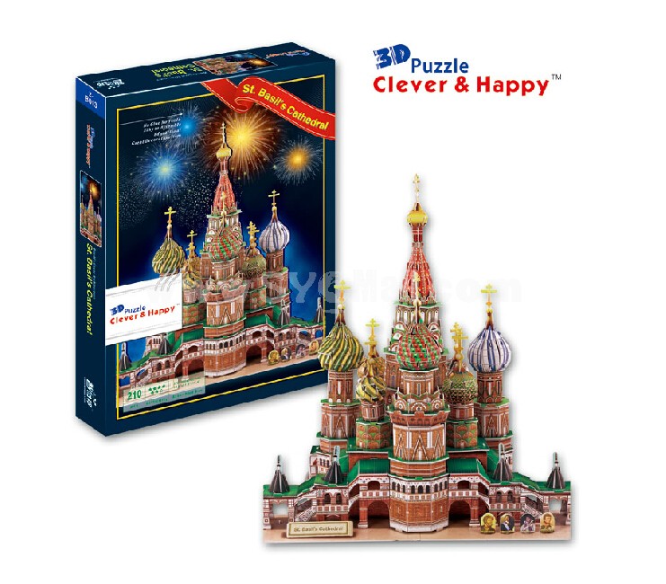 Cleve & Happy 3D Puzzle St. Basil's Cathedral 210 pcs