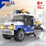 Police Story Building Blocks Compatible with Lego Police Patrol Car