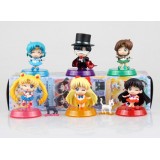 Wholesale - Sailor Moon Figures Toys 6pcs/Lot 6cm/2.4inch