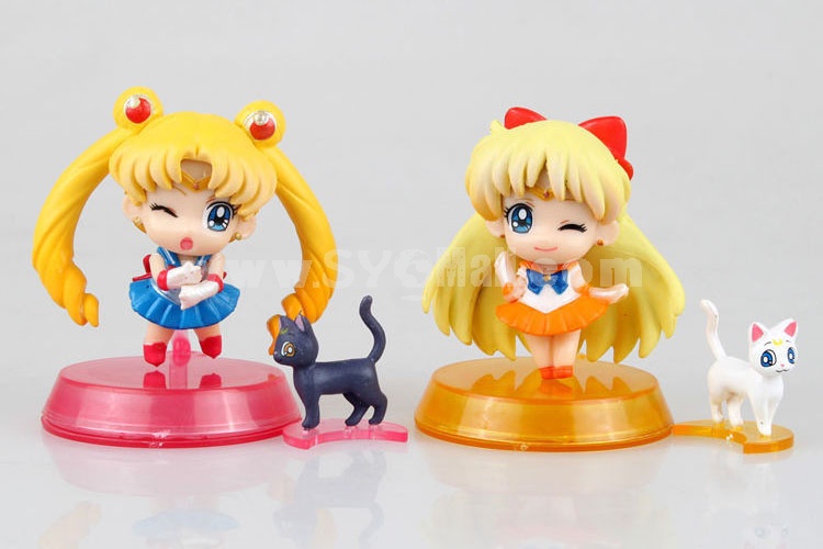 Sailor Moon Figures Toys 6pcs/Lot 6cm/2.4inch