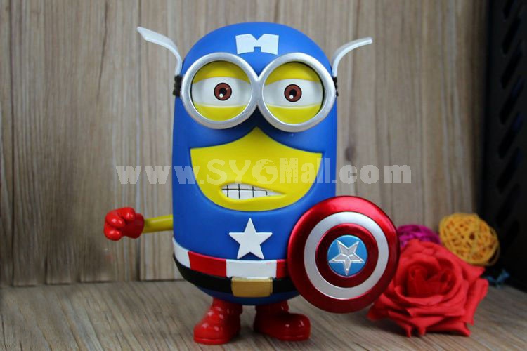 Captain American Minions Despicable Me Figure Toy 20cm/7.9inch