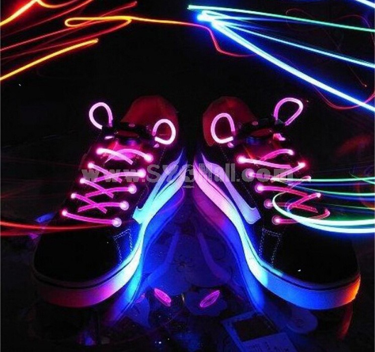 Creative Colorful LED Shining Shoe Lace 1 Pair