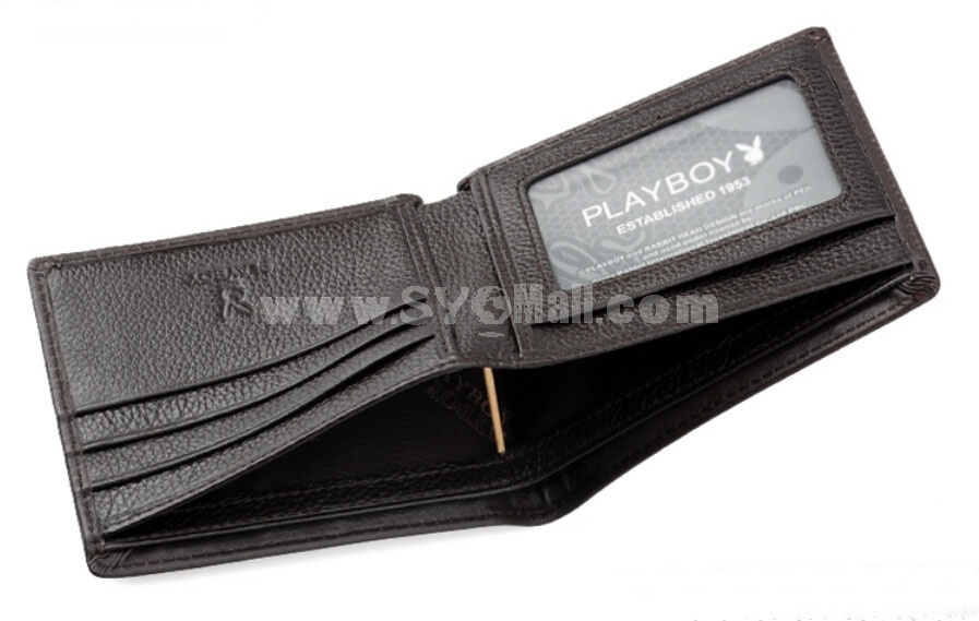 Playboy Men's Short Leather Wallet Purse Notecase PAA0022-11