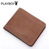 Wholesale - Playboy Men's Short Leather Wallet Purse Notecase JAA0443-11