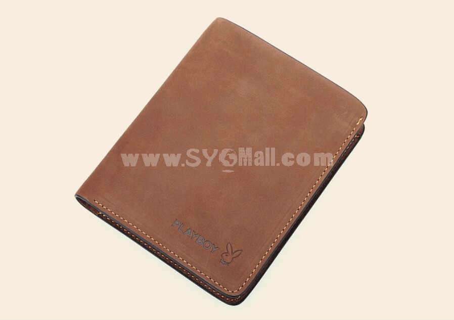Playboy Men's Short Leather Wallet Purse Notecase JAA0442-11