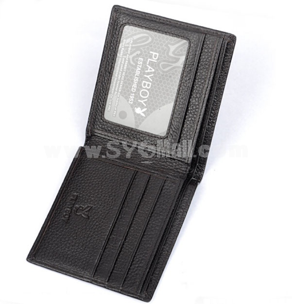 Playboy Men's Short Leather Wallet Purse Notecase PAA4473-3C