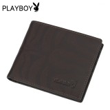 Wholesale - Playboy Men's Short Leather Wallet Purse Notecase PAA1803-11