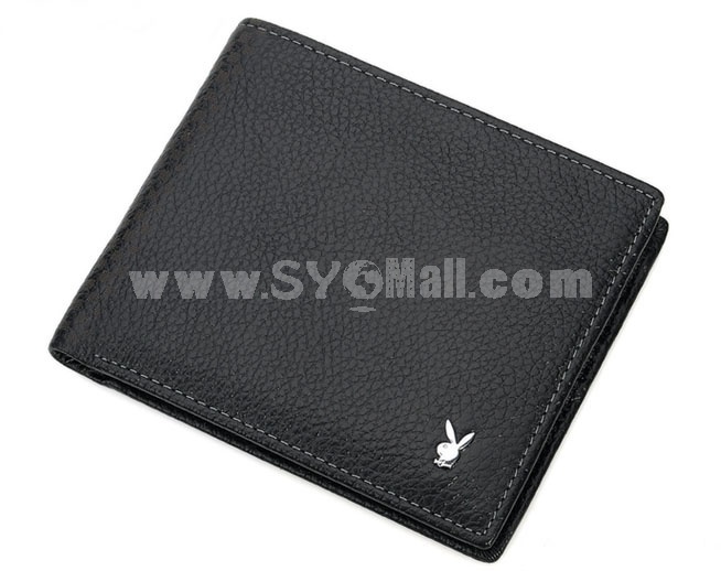 Playboy Men's Short Leather Wallet Purse Notecase 1583