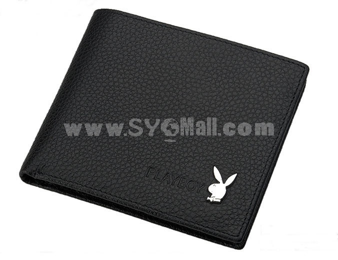 Playboy Men's Short Leather Wallet Purse Notecase 5593