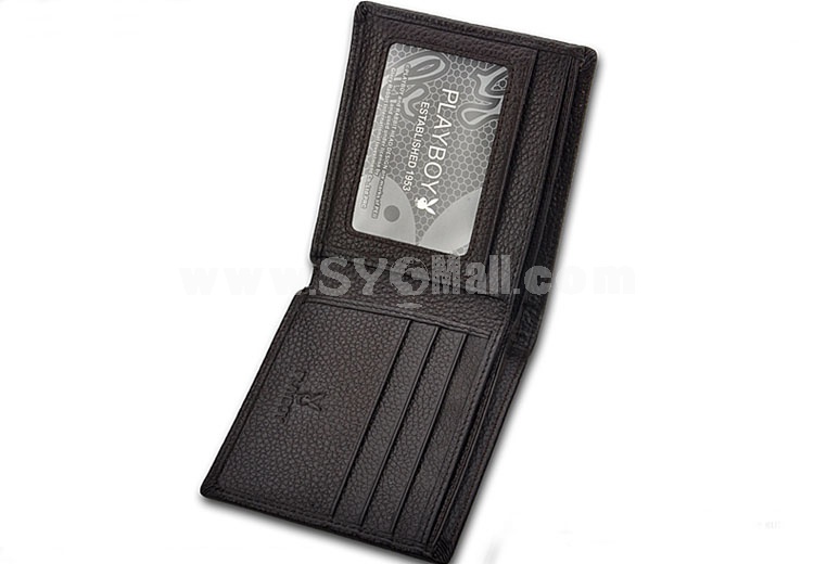 Playboy Men's Short Leather Wallet Purse Notecase 5583