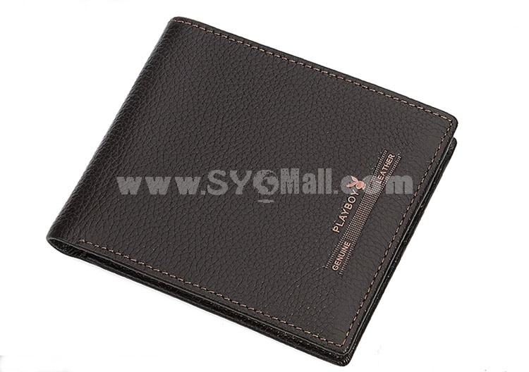 Playboy Men's Short Leather Wallet Purse Notecase 1603