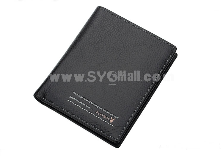Playboy Men's Short Leather Wallet Purse Notecase 1612