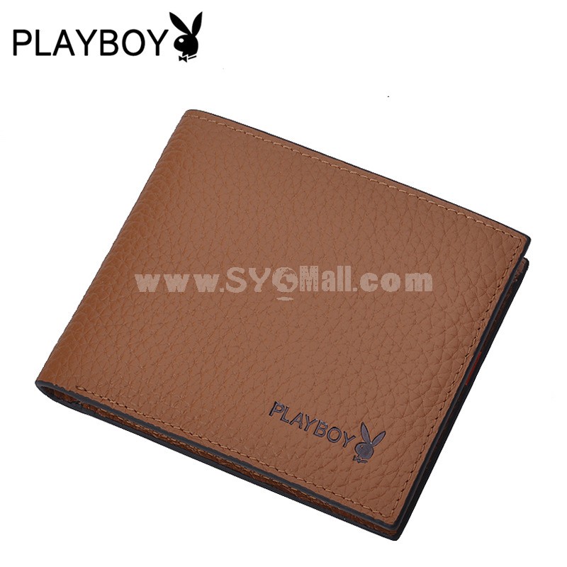 Playboy Men's Short Leather Wallet Purse Notecase PAA4435-3Y6