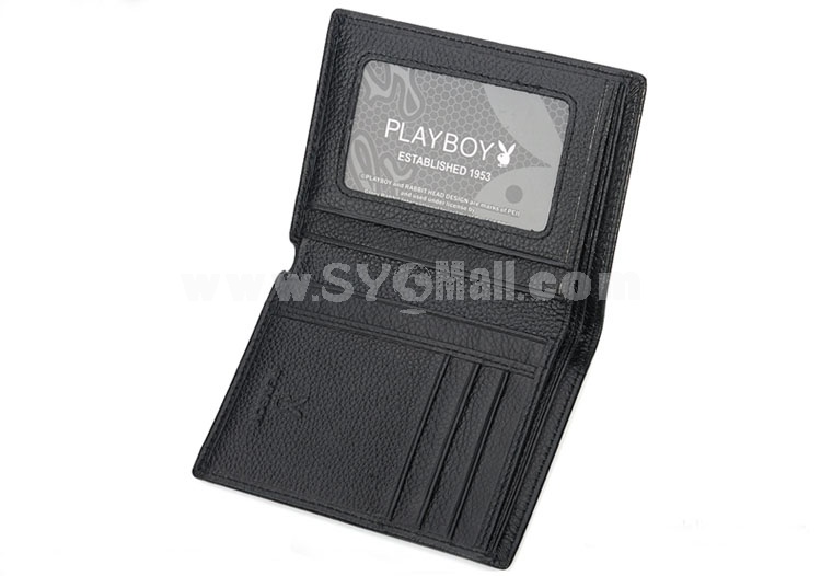 Playboy Men's Short Leather Wallet Purse Notecase PAA2852-11