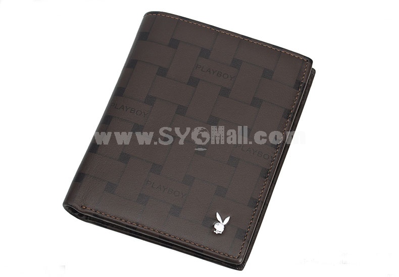 Playboy Men's Short Leather Wallet Purse Notecase PAA2132-11