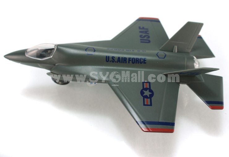Diecast Metal Fighter Plane Model Aircraft Model with Sound & Light Effect F-35