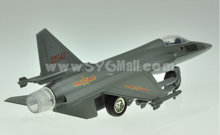 Diecast Metal Fighter Plane Model Aircraft Model with Sound & Light Effect FC-1